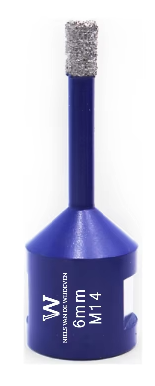 Diamantboor 6 mm M14 met koelwax